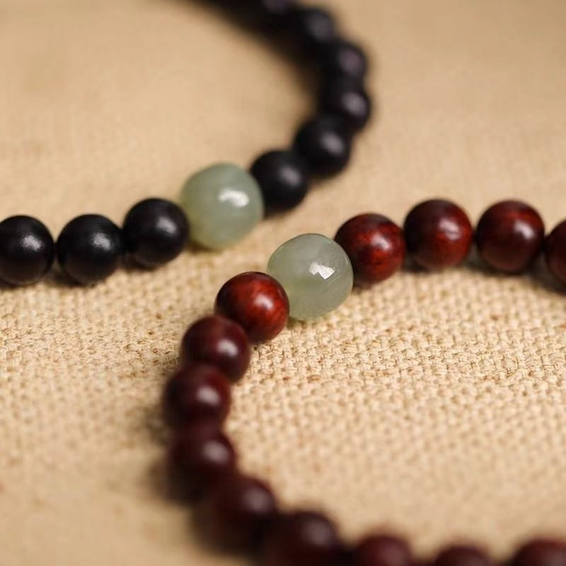 Women's & Men's Blackwood Silkwood Jade Crafts Hand Toy Bracelets