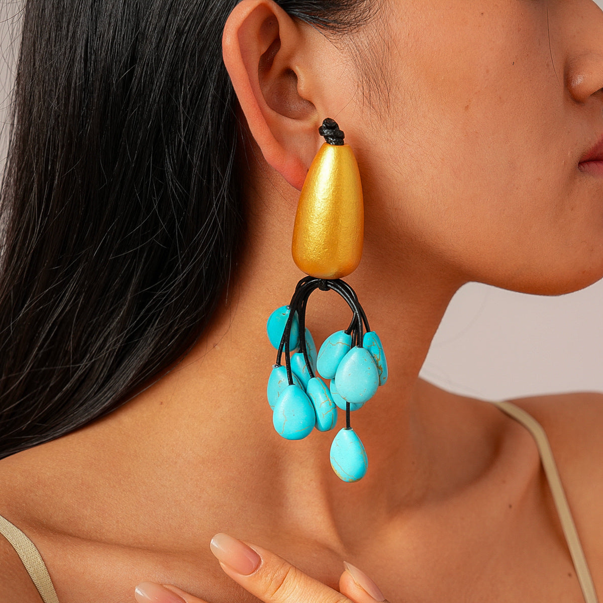 Exaggerated Personalized Niche Ethnic Style Retro Earrings
