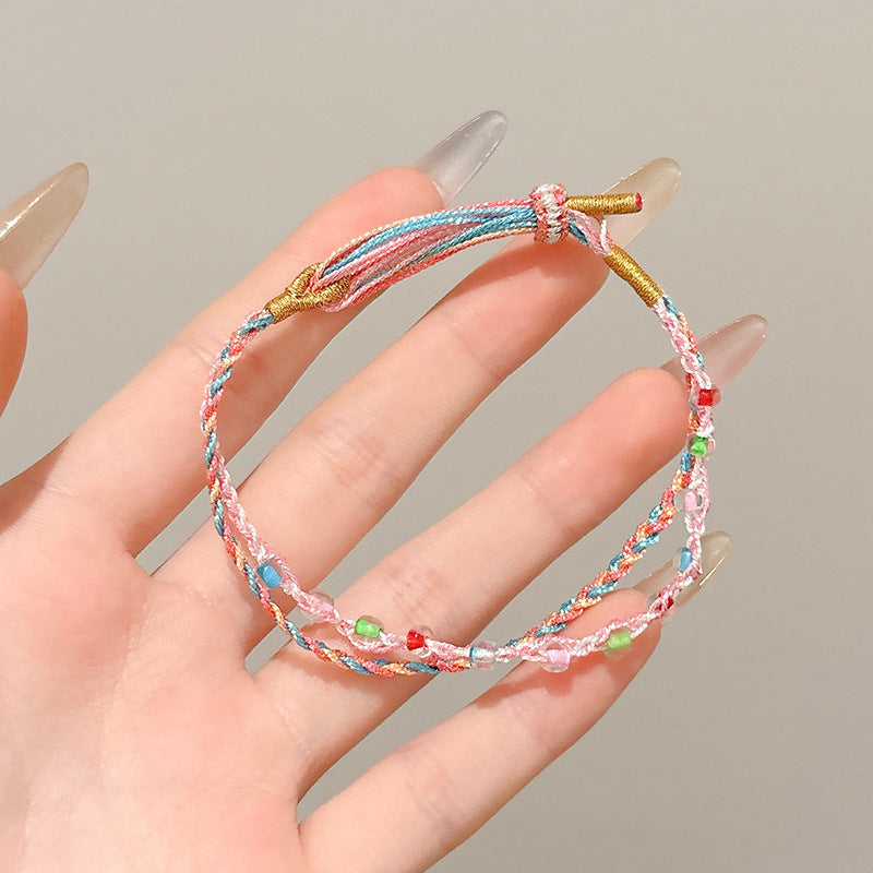 Small Gift Tassel Adjustable Red Rope Dragon Boat Festival Bracelet
