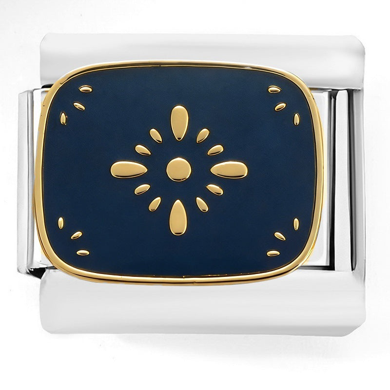 Sponge Treasure Cartoon Love Smiley Module Stainless Steel Bracelet