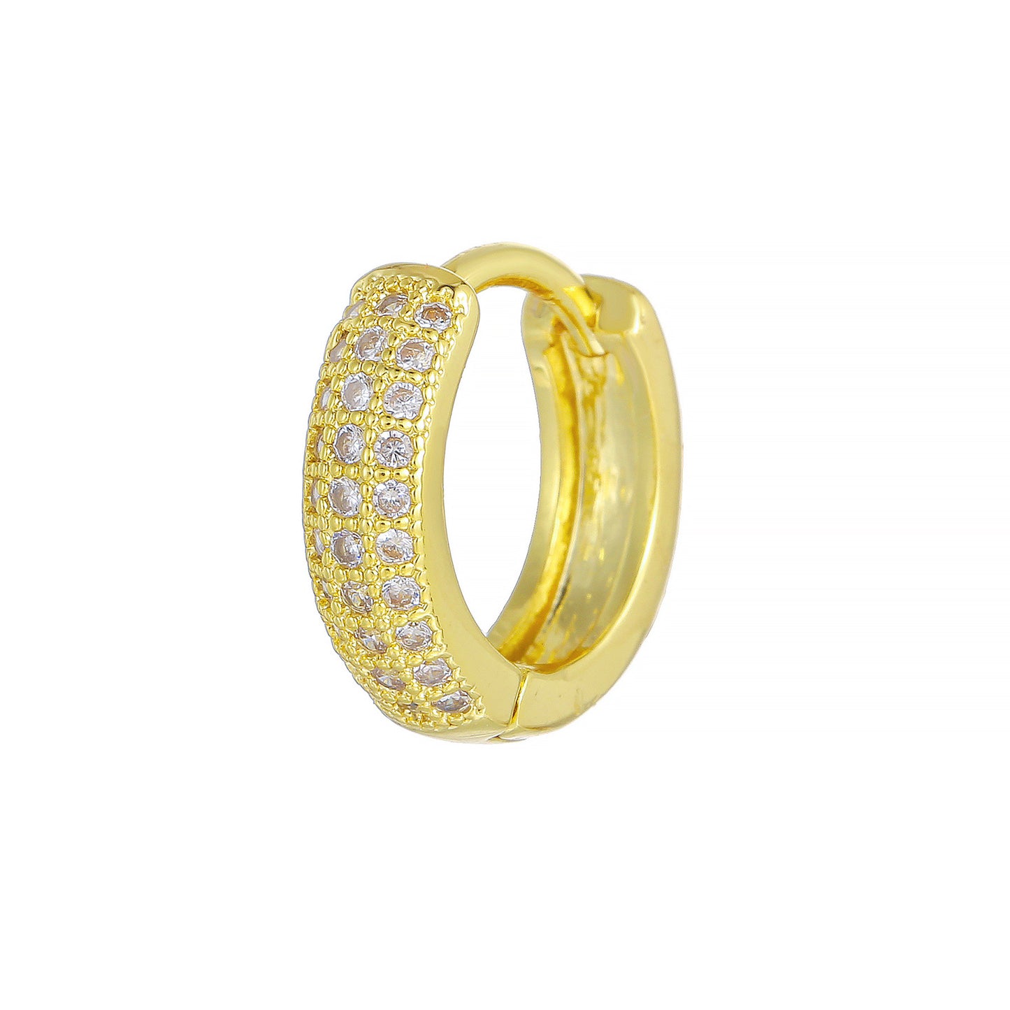 Inlaid Zircon Gold Color Protection Personality Ear Buckle