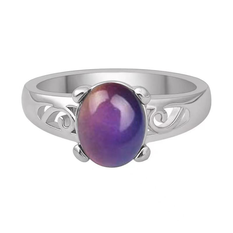 Fashion Creative Stone Gem Simple Temperament Rings