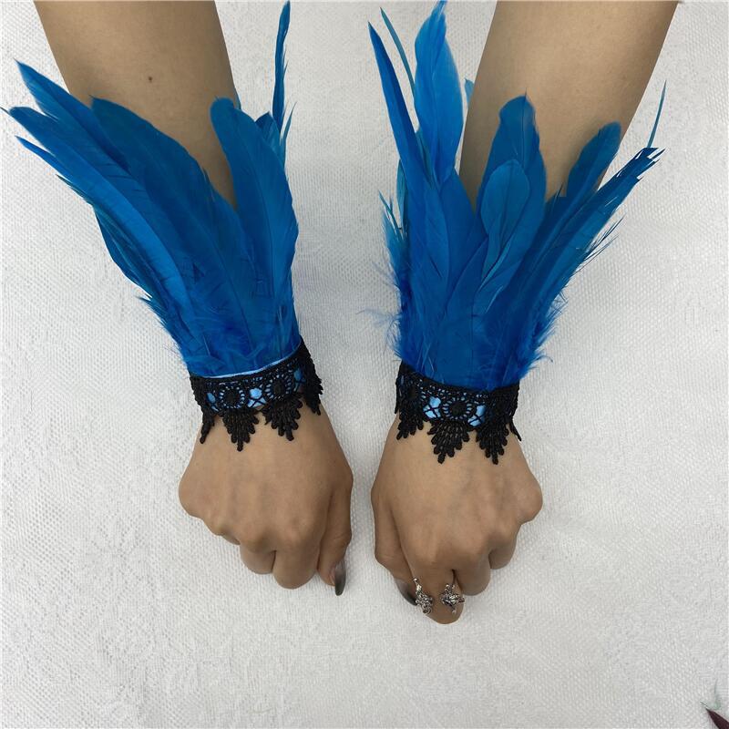 Feather Halloween Performance Ball Lace Wristband Bracelets