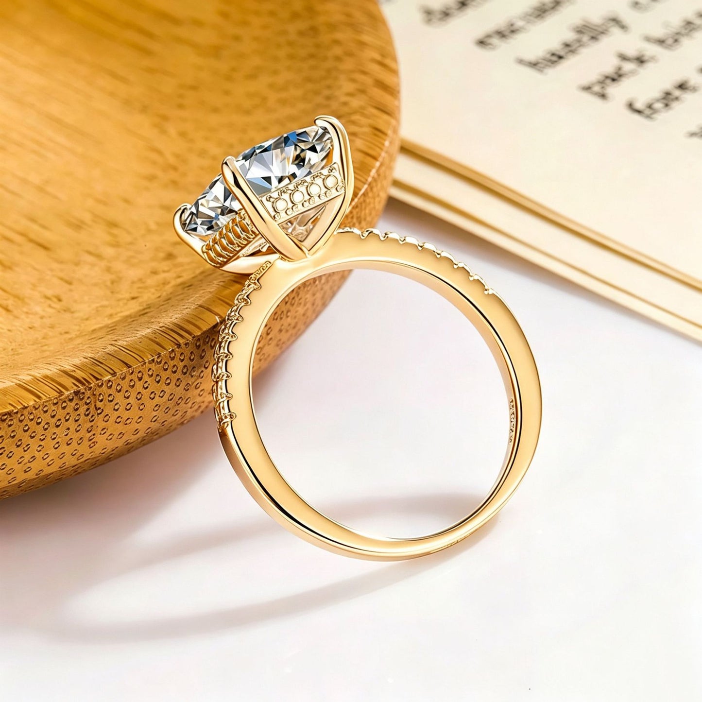 Ice Flower Cut Moissanite Light Luxury High-grade Sugar Couple Temperament Ring