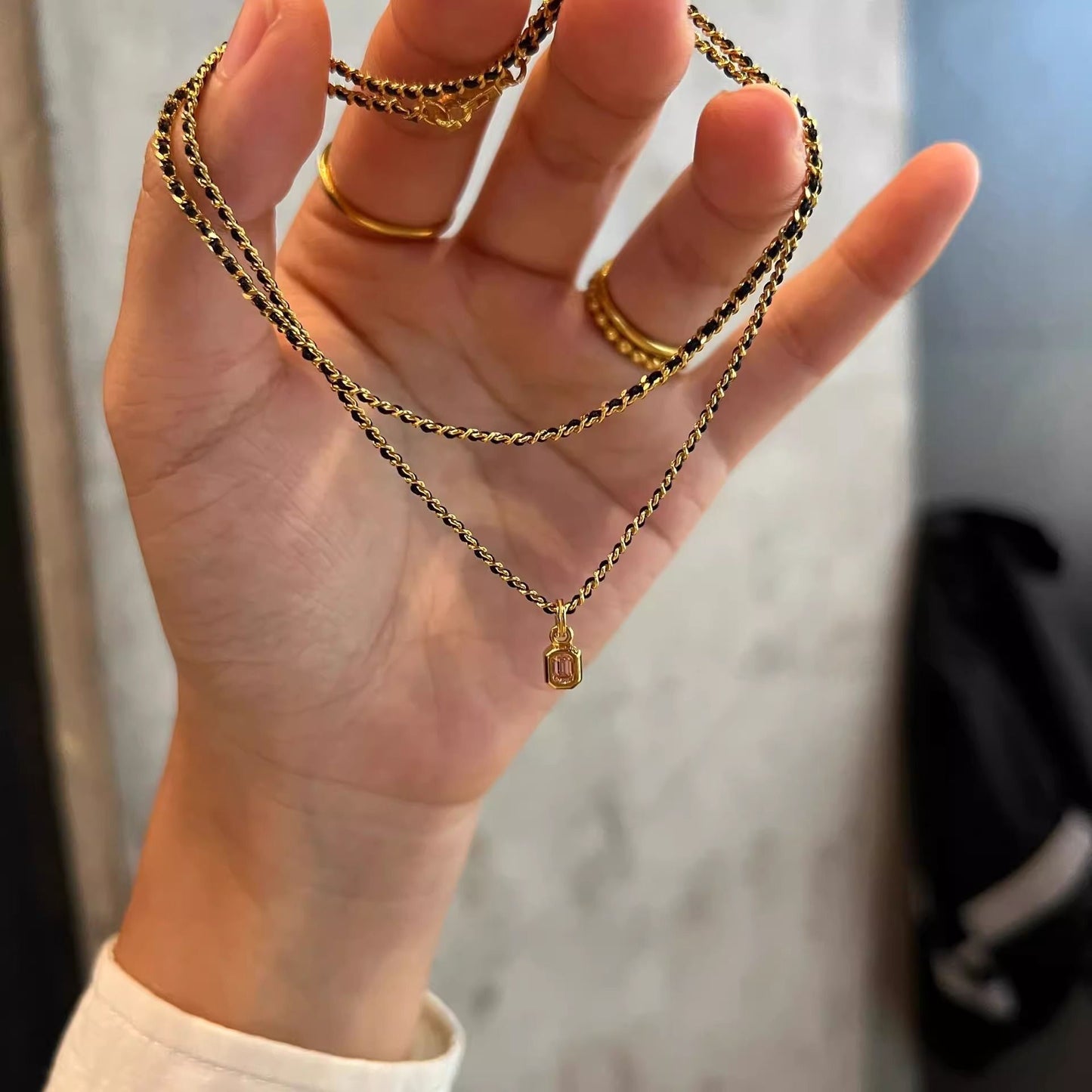 Women's Chinese Style Imitation Pink Tourmaline Small Chic For Special Interest Necklaces