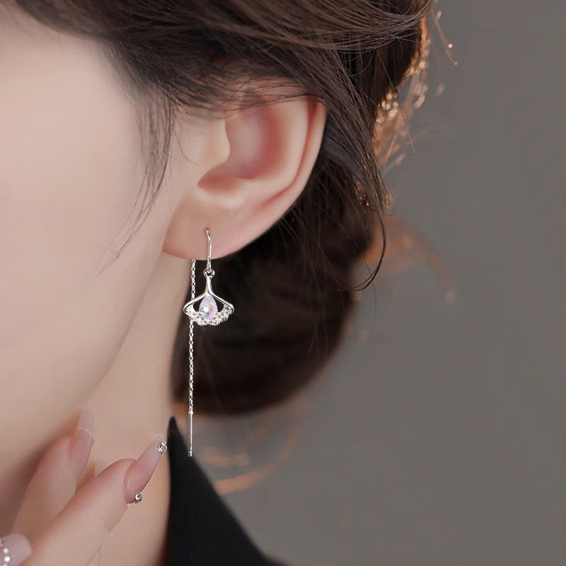 Leaf Live Broadcast Drainage Ancient Style Earrings