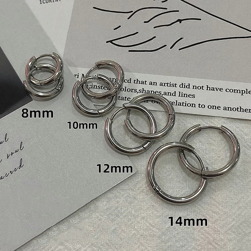 Women's Clip Simple Niche High Sense Fashion Personality Stainless Ear Buckle