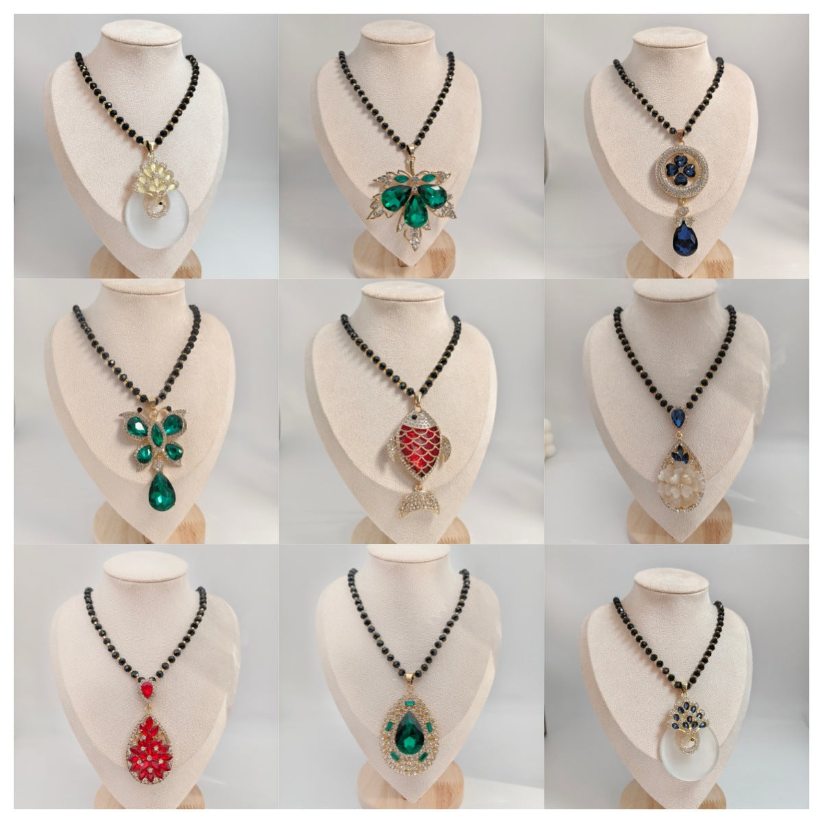 Women's Elegant Sweater Chain Temperament Wild Long Crystal Simple High-grade Necklace