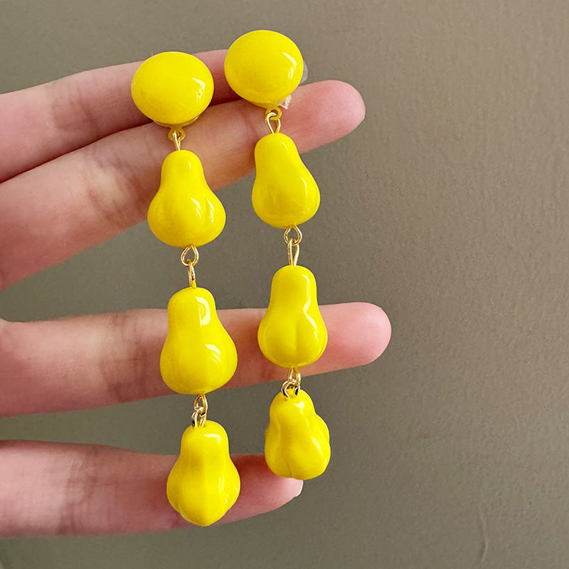 Fairy High Sense Vacation Style Elegant Fashionable Wearing Modified Face Earrings