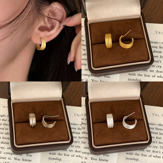 Women's Luxury High-grade Matte Collection Niche Elegant Earrings