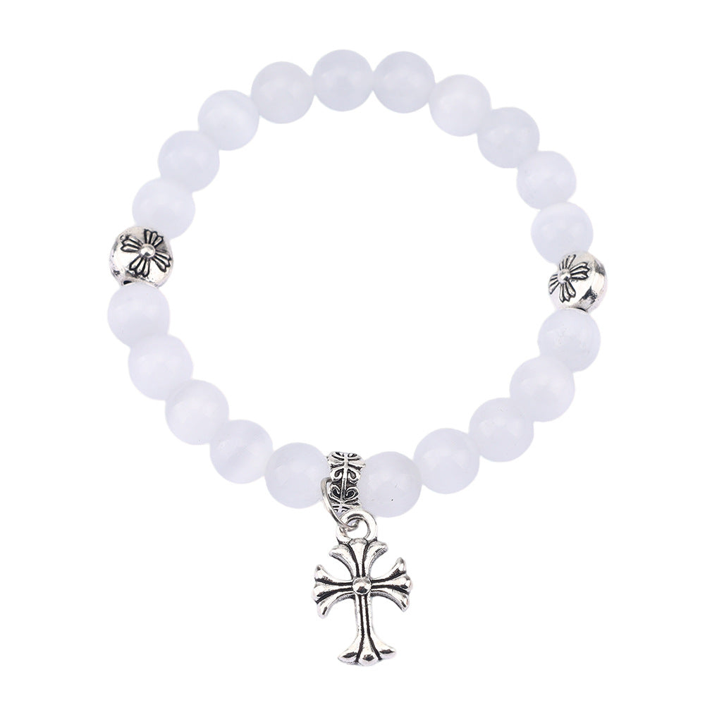 Opal Cross Beaded Simple Fashion Retro Girlfriends Bracelet