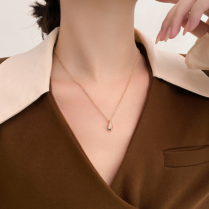 Drop Light Luxury Minority Elegant Fashion Clavicle Chain Simple Personality Necklace
