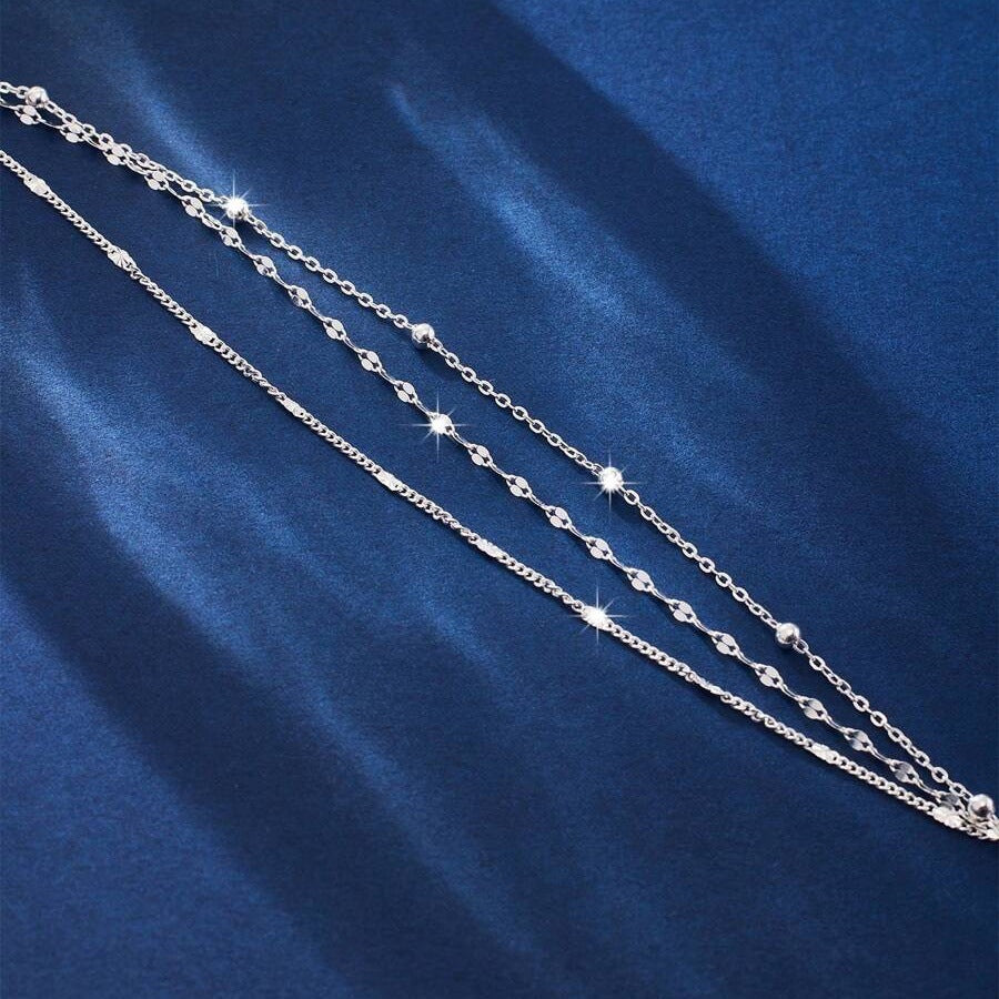 Women's Fashion Lip Chain Twin Exquisite Small Bracelet