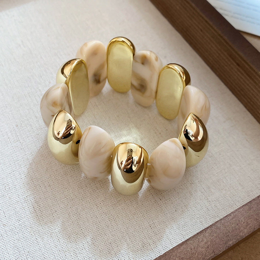 Acrylic Beaded Pearl Vintage Ethnic Style Affordable Bracelets