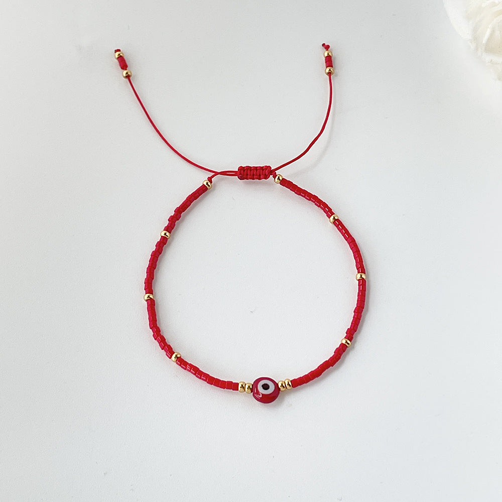 Bohemian Ethnic Style Retro Glaze Devil's Eye Bracelet