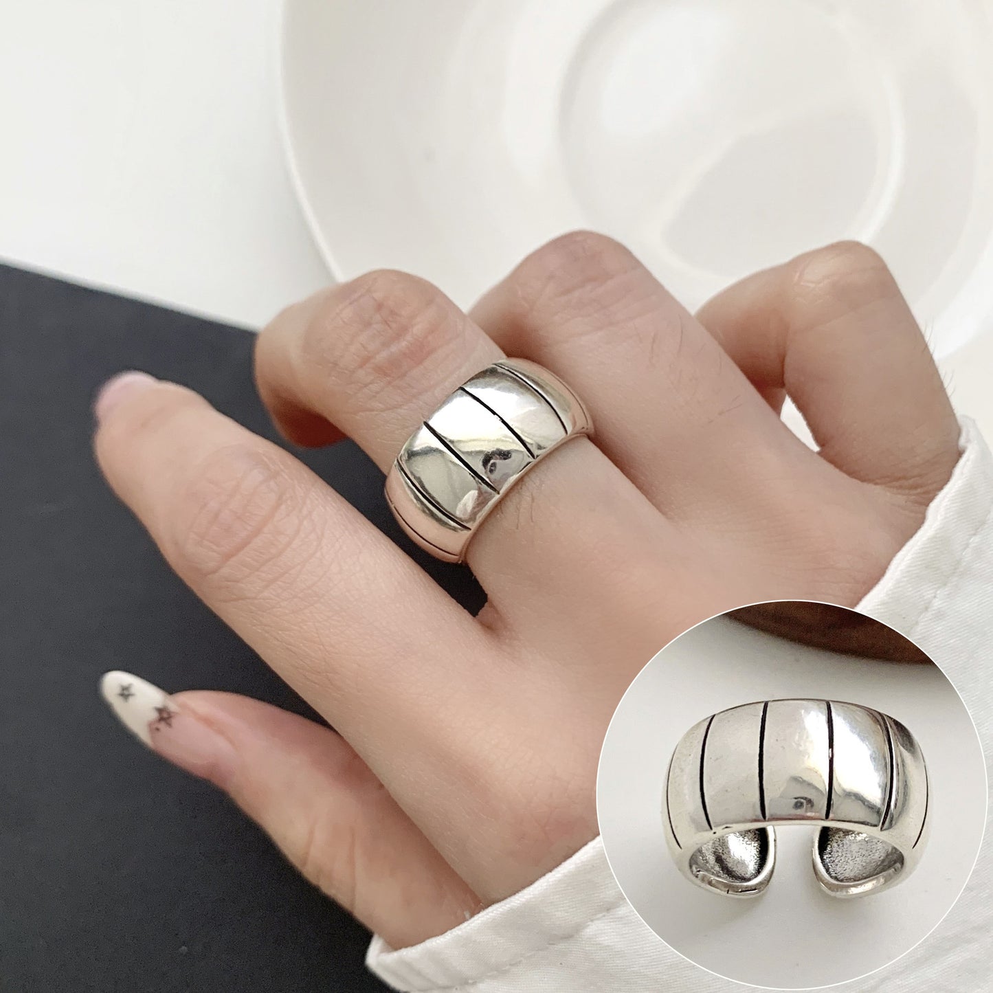 Korean Iti Pony Female Irregular Fashion Graceful Rings
