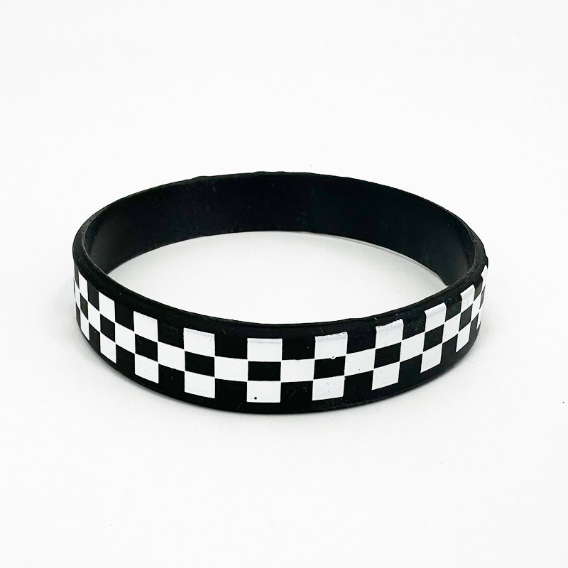 Women's & Men's Plaid Square Wrist Strap Racing Competition Vance Matching Bracelet