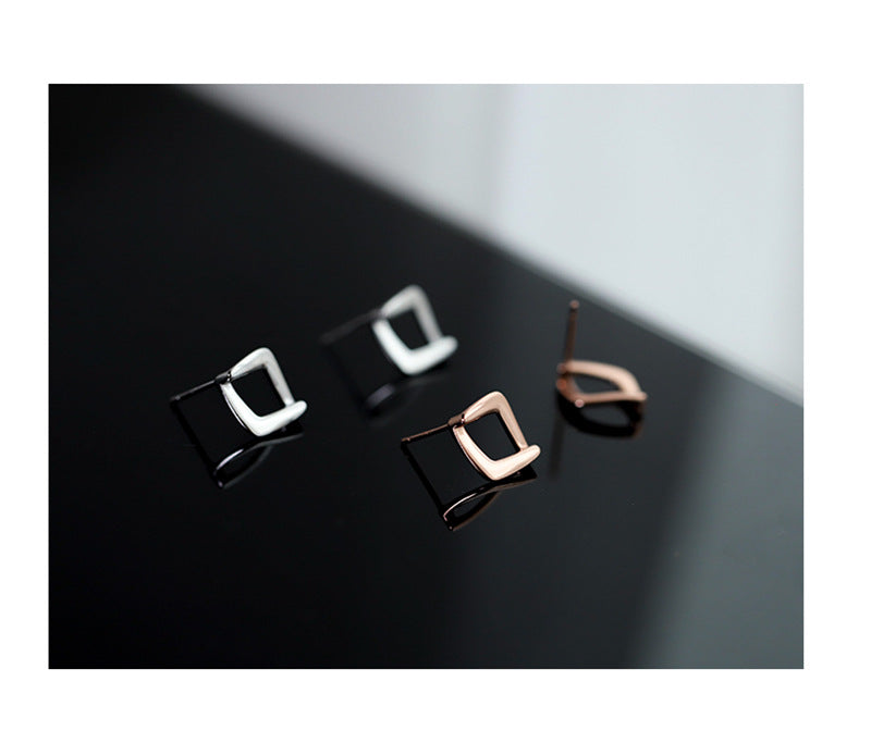 Women's Ear Niche Design Trendy Geometric Frosty Earrings