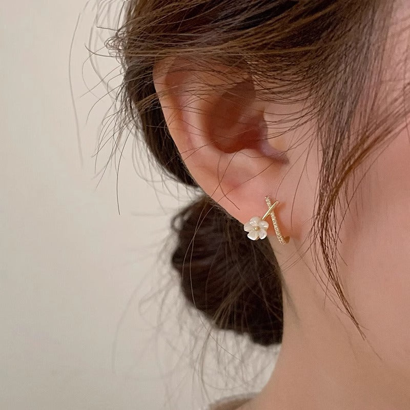 Women's Shell Flower Trendy Niche Design High-grade Light Rings