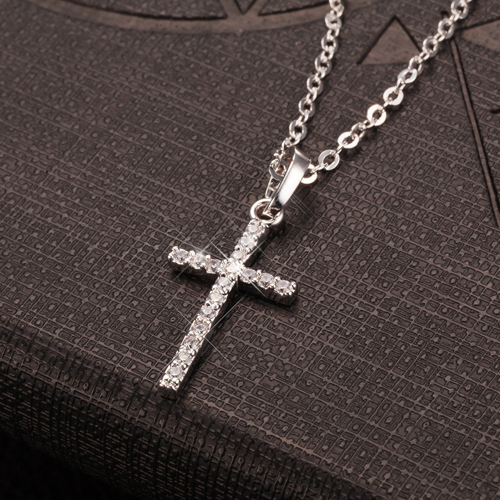 Women's Slouchy Cross Clavicle Chain Korean Necklaces