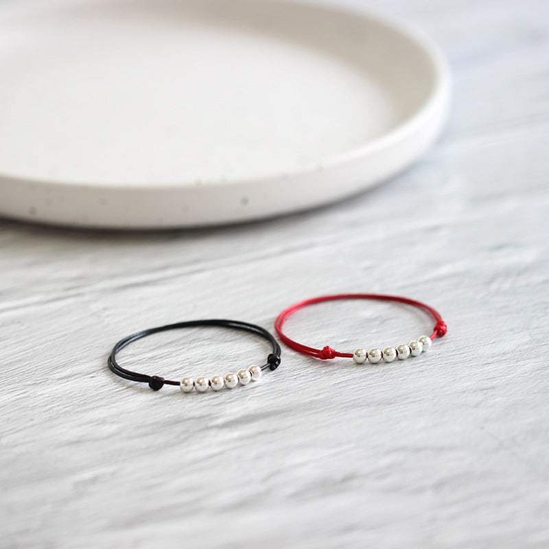 Simple Woven Couple Life Red Rope Bracelets