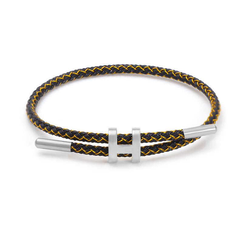 Wire Rope Adjustable Hard Pure Gold Accessory Bracelets