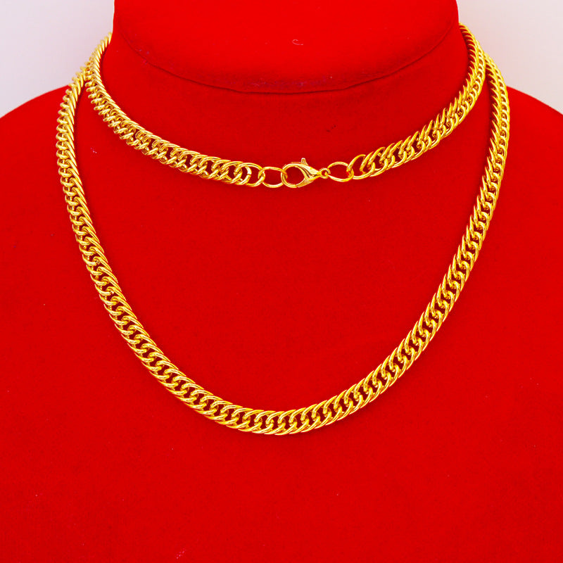 Hip Hop Diamond Dollar Nightclub Exaggerated Big Symbol Gold Necklaces