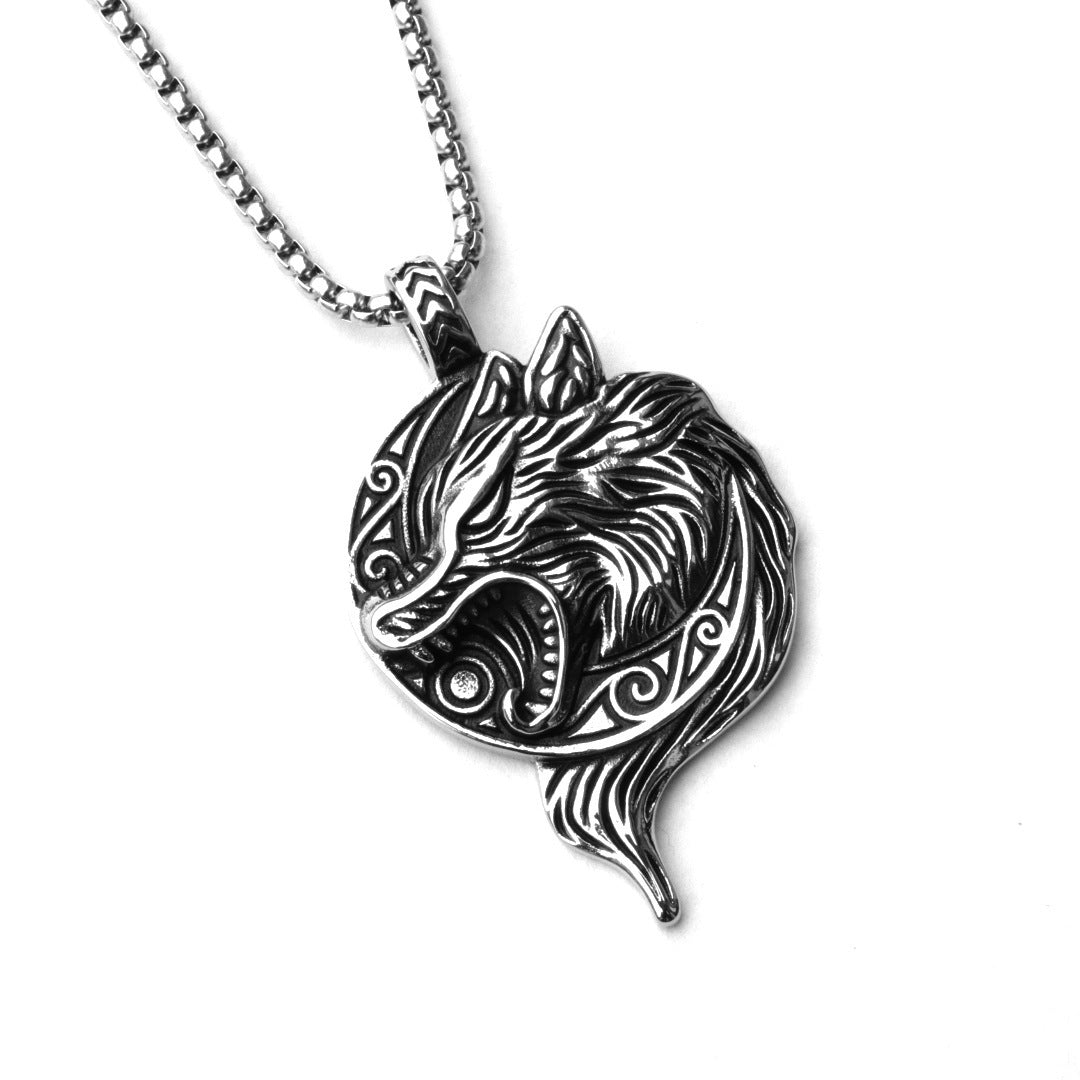 Men's Stainless Steel Boxing Physical Picture Domineering Necklace