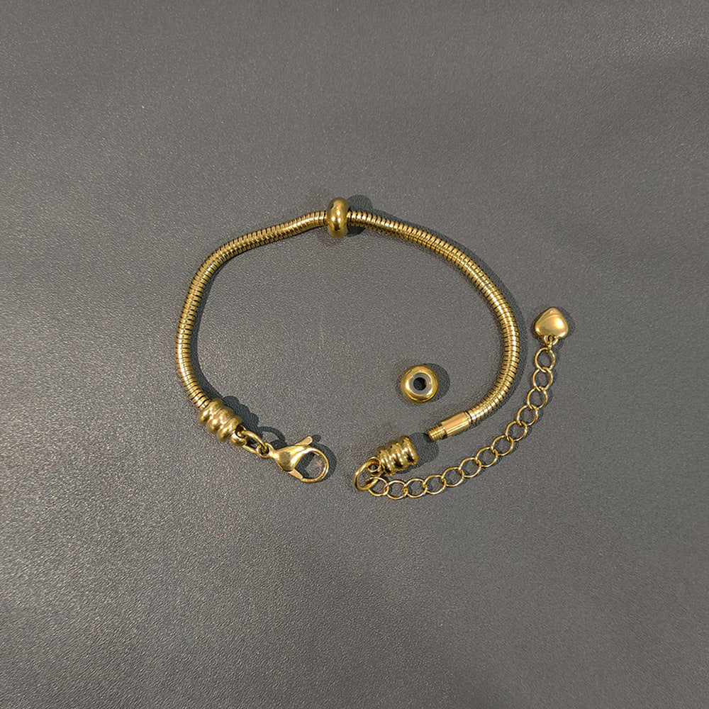 Snake Bones Chain Universal Wear Vacuum Furnace Plating Real Bracelets