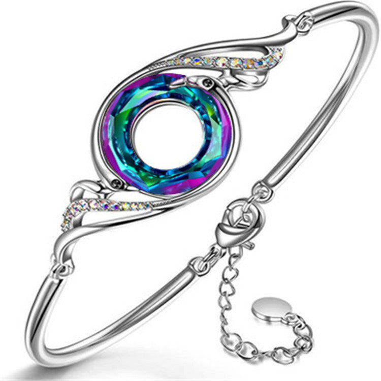 Women's Peacock Crystal Affordable Luxury Creative Style Bracelets