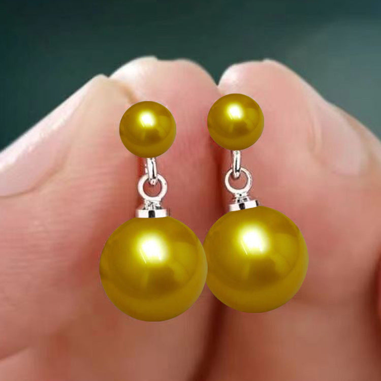 Small Demon Purple Pink Gold Red Imitation Stud Earrings