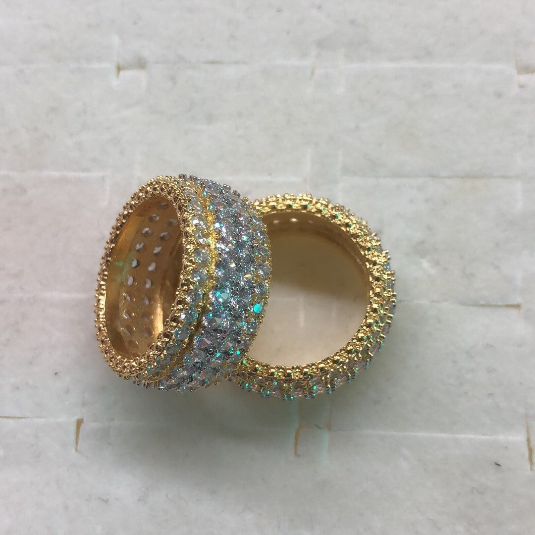 Women's Inlaid Zircon Exquisite Style Shipment Full Rings