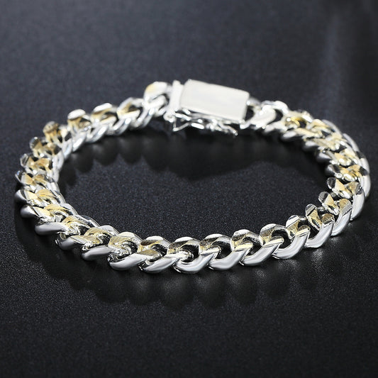 Fashion Sier Plated Color Separation Popular Bracelets