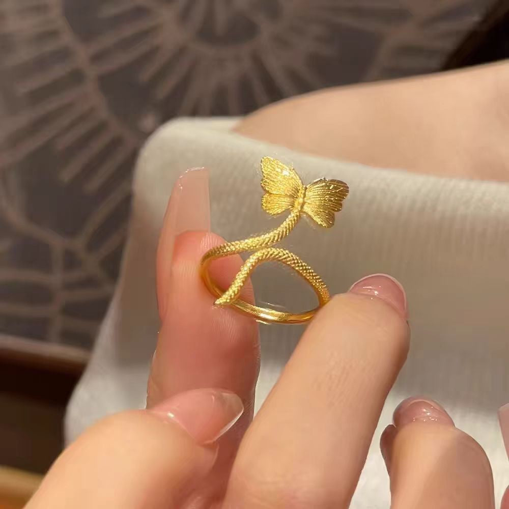 Women's Bow Tie Fashion Elegant Graceful Index Finger Light Luxury Minority Ring