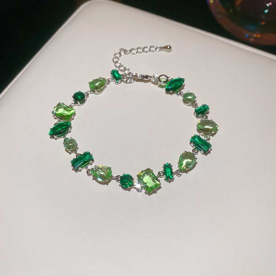 Women's Heart-shaped Zircon Adjustable Simple Fashion Light Luxury Bracelet