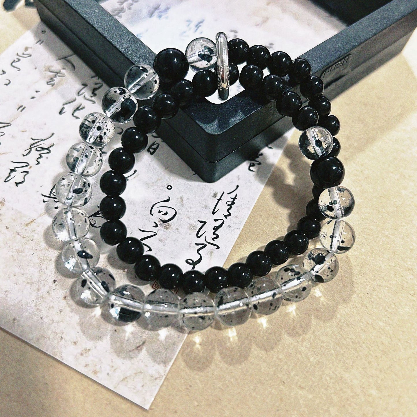 Chinese Style Peace Buckle Niche Beaded Good-looking Bracelet