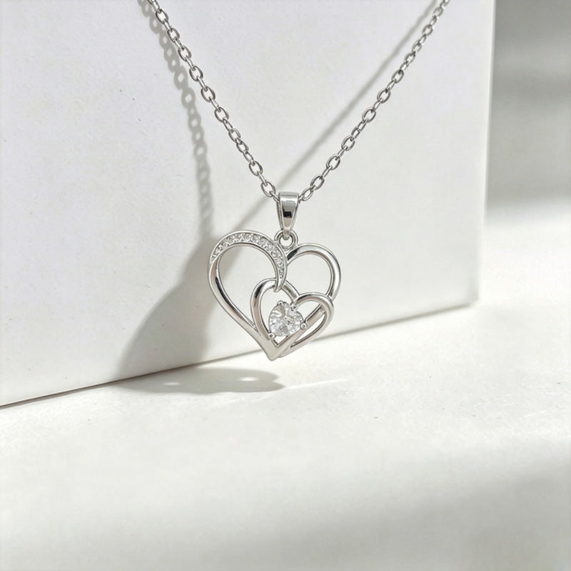 Luxury Copper Micro Female Swan Love Ocean Series Necklace