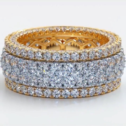 Women's Inlaid Zircon Exquisite Style Shipment Full Rings
