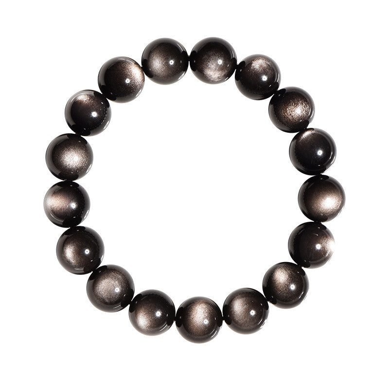 Sier Stone Domineering Yao Round Beads Bracelets