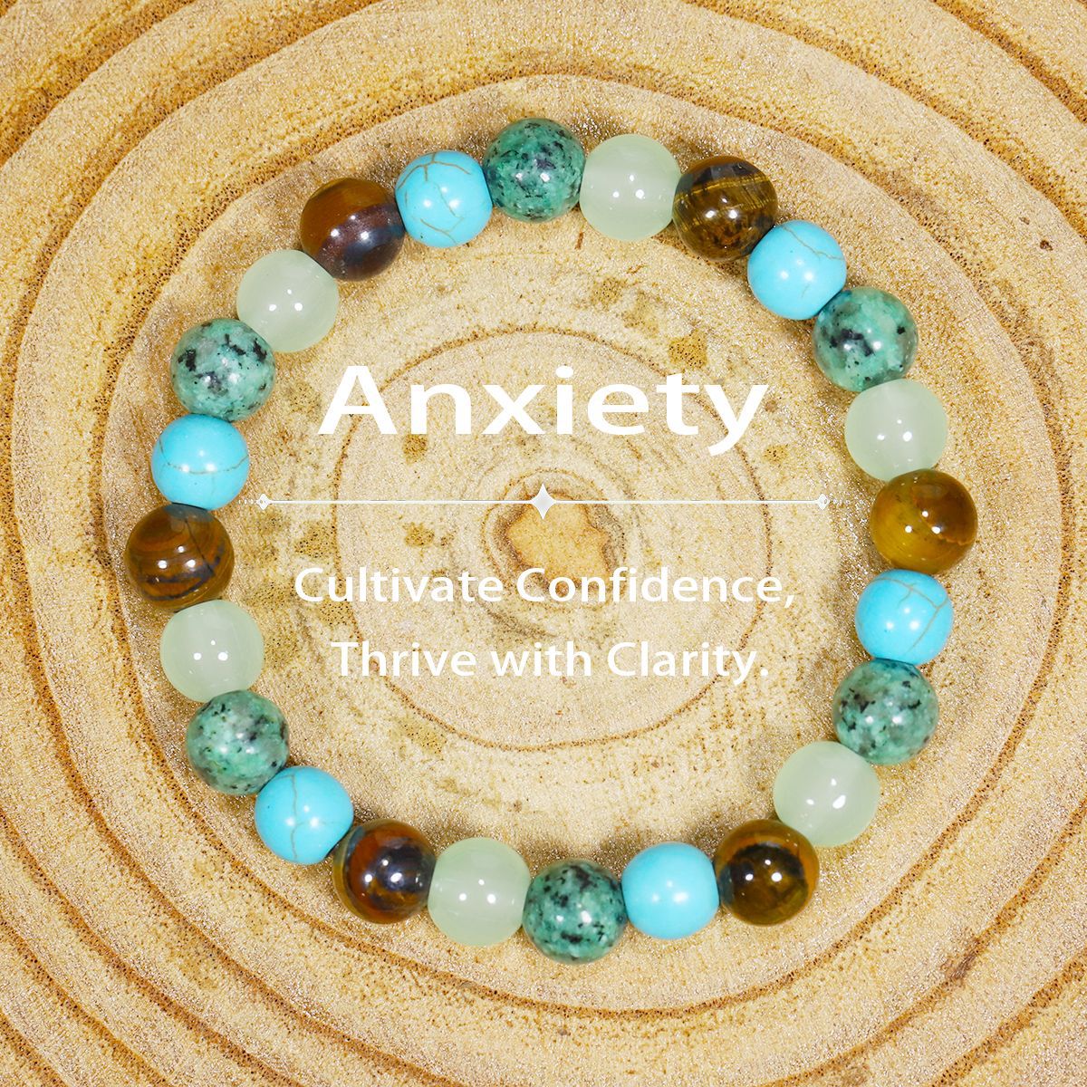 Tigereye Natural Stone Beaded Crystal Unisex Bracelet