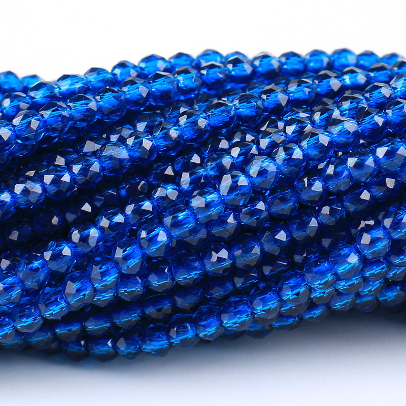 Transparent Glass Surface Cutting Beads Handmade Jewelry Accessories