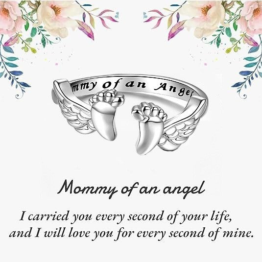 Angel Female Sweet Warm Elegant Footprints Rings