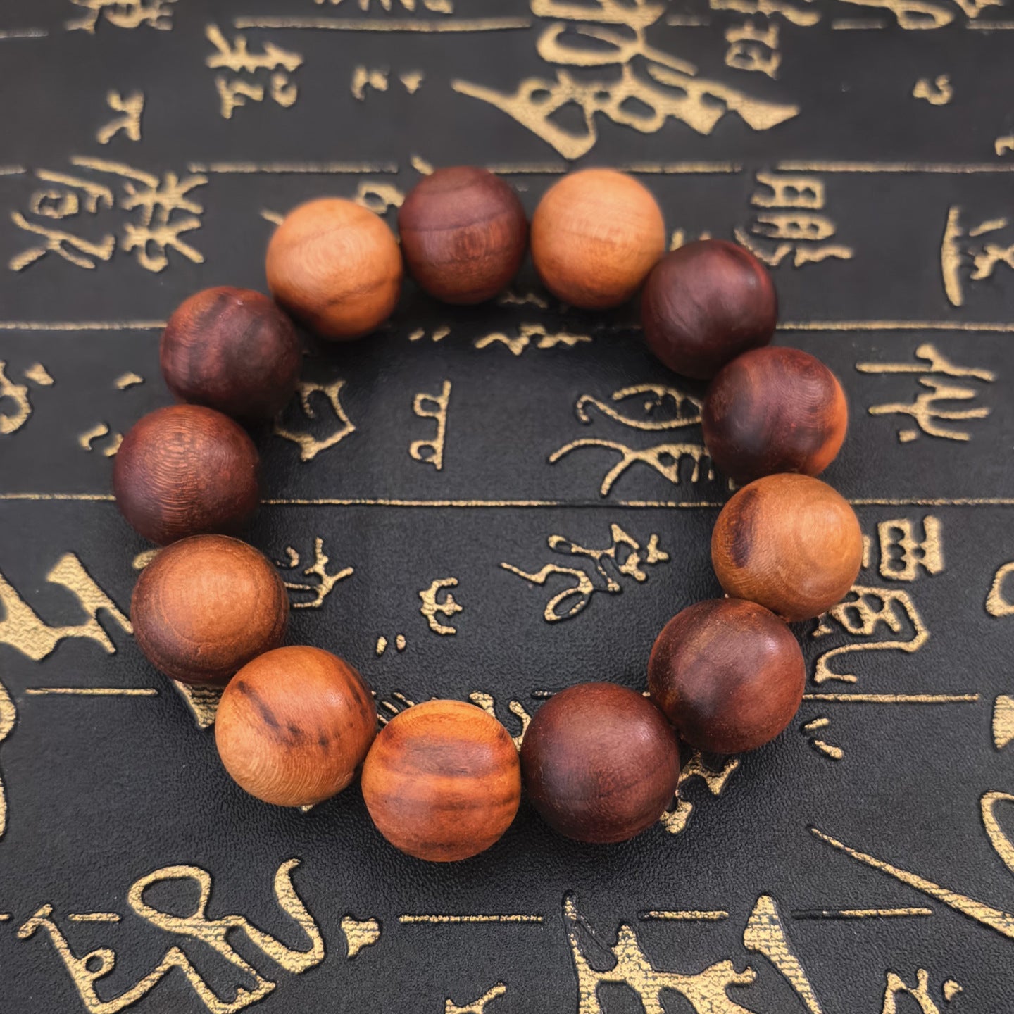 Thunder Wood Peach Nine Words Real Spade Cross Sky Sutra Bracelet