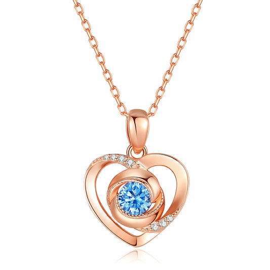 Women's Heart Of Eternity Pure Sier High Necklaces