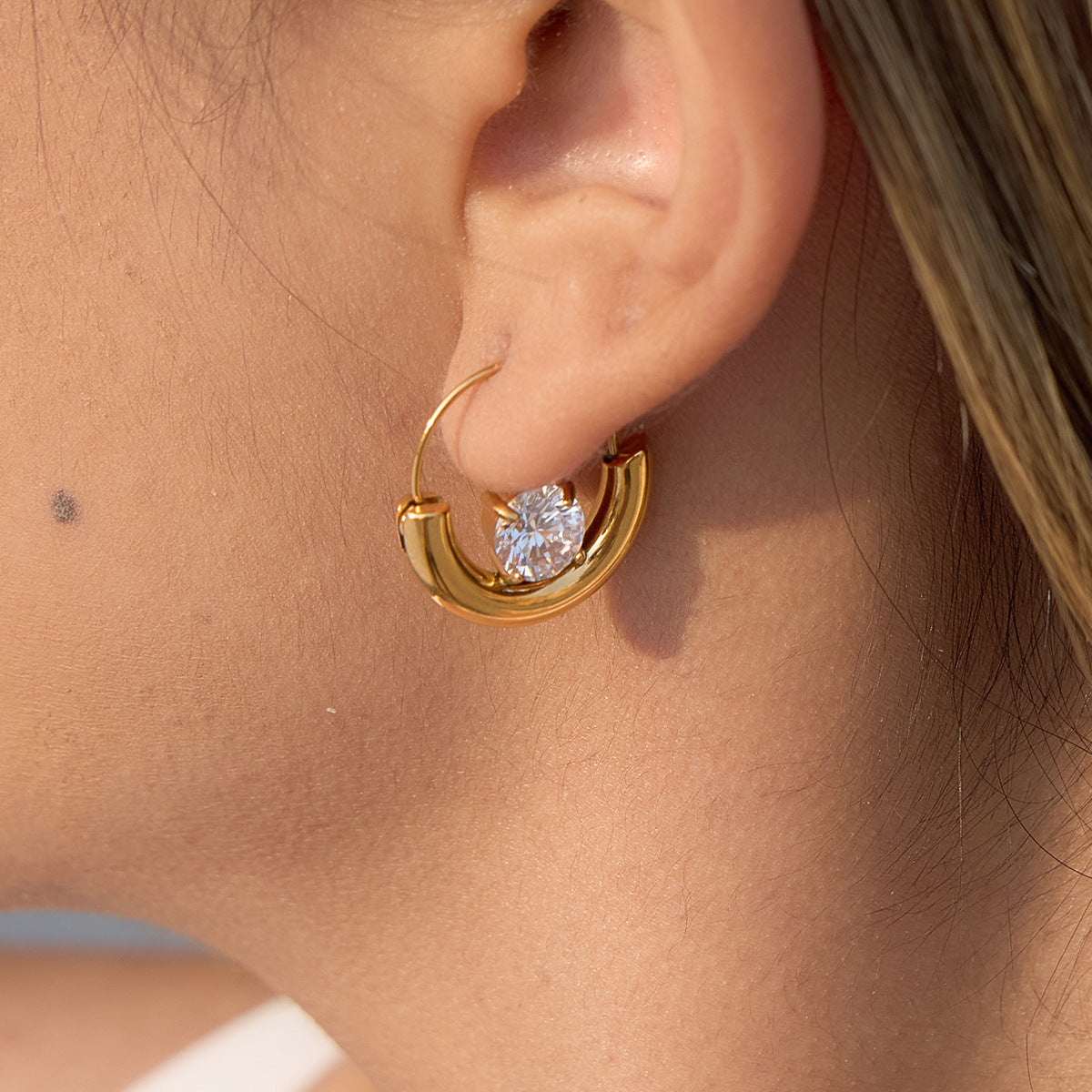 Zircon Light Luxury High-grade Female Ear Rings