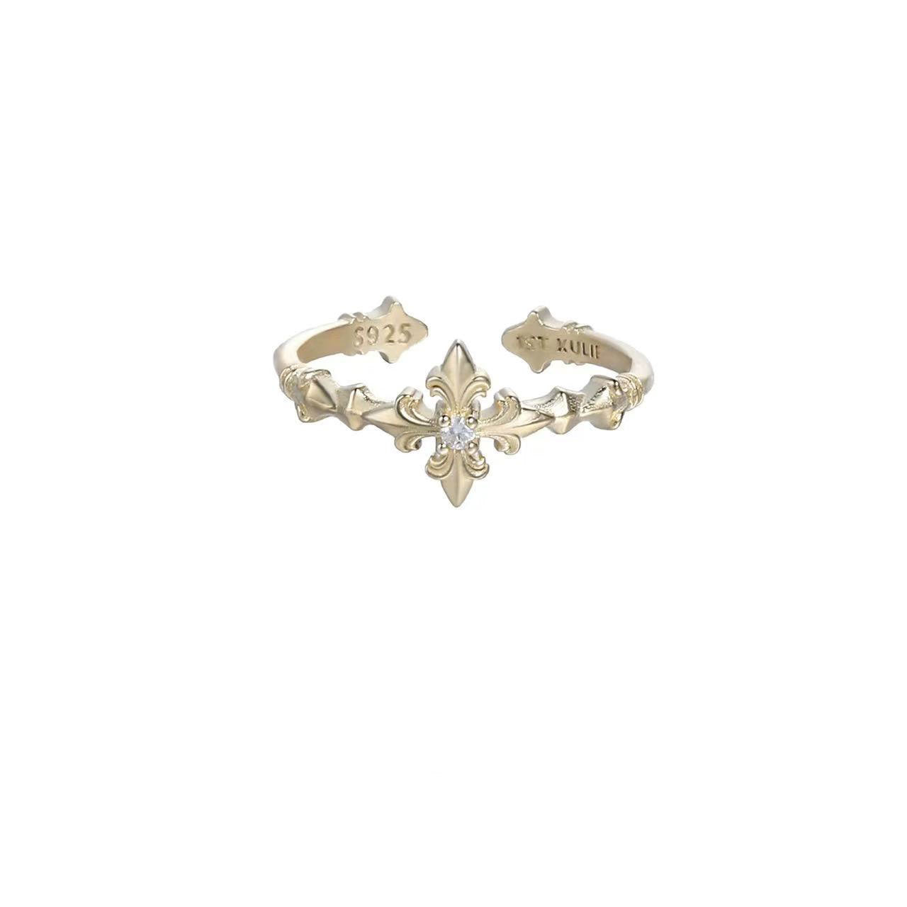 Women's Niche Design Light Luxury Index Finger Twin Ring