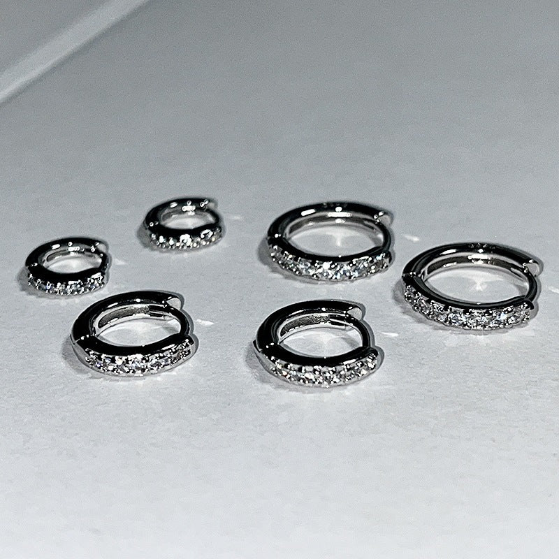 Mini Diamond Small Edge Clip Simple Twin Niche Rings