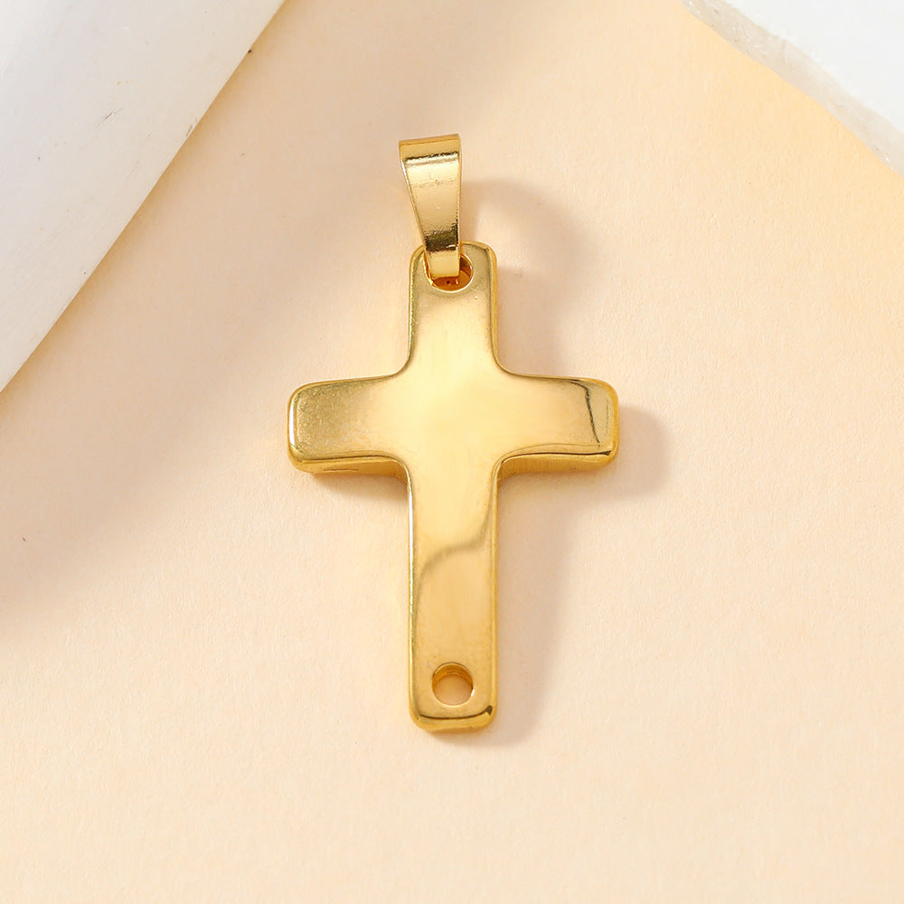 Stainless Steel Casting Ornament Cross Fishtail Pendants