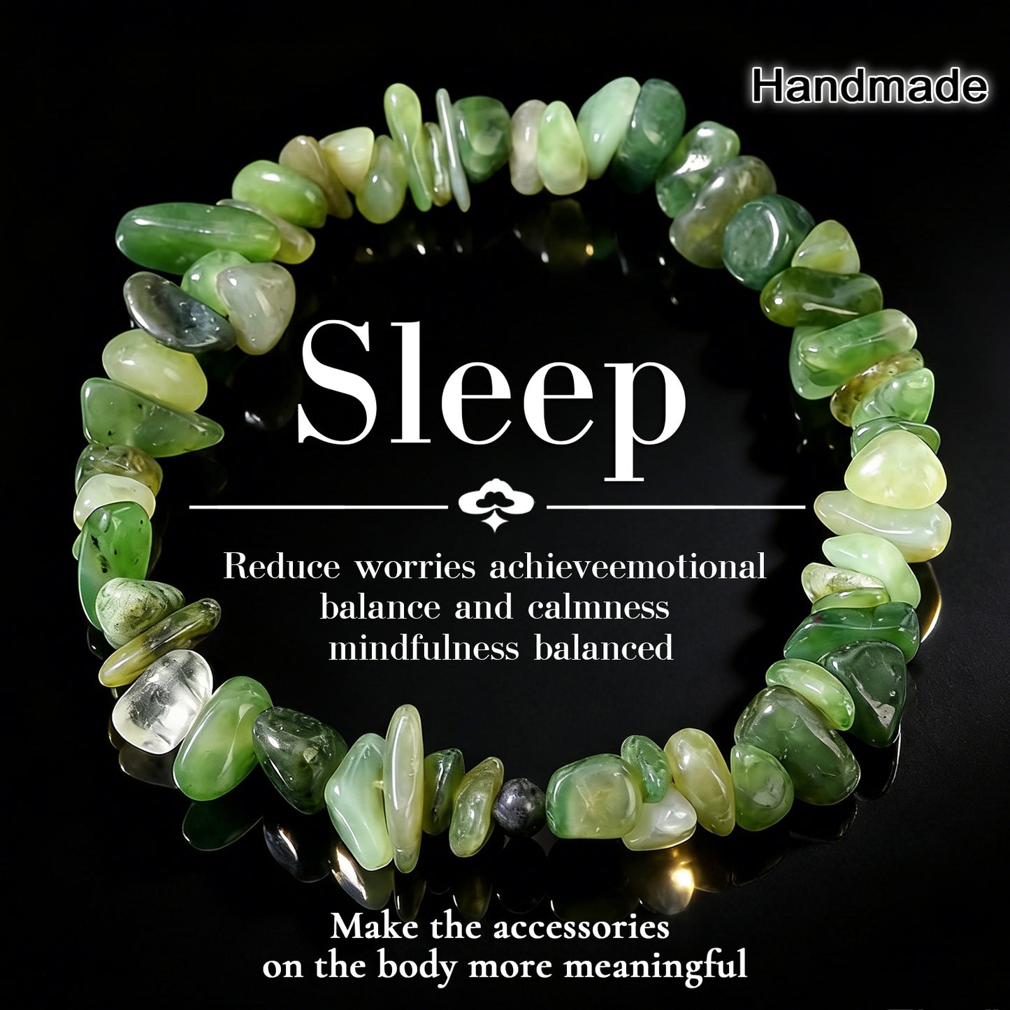 Multicolor Natural Stone Irregular Design Daily Bracelet