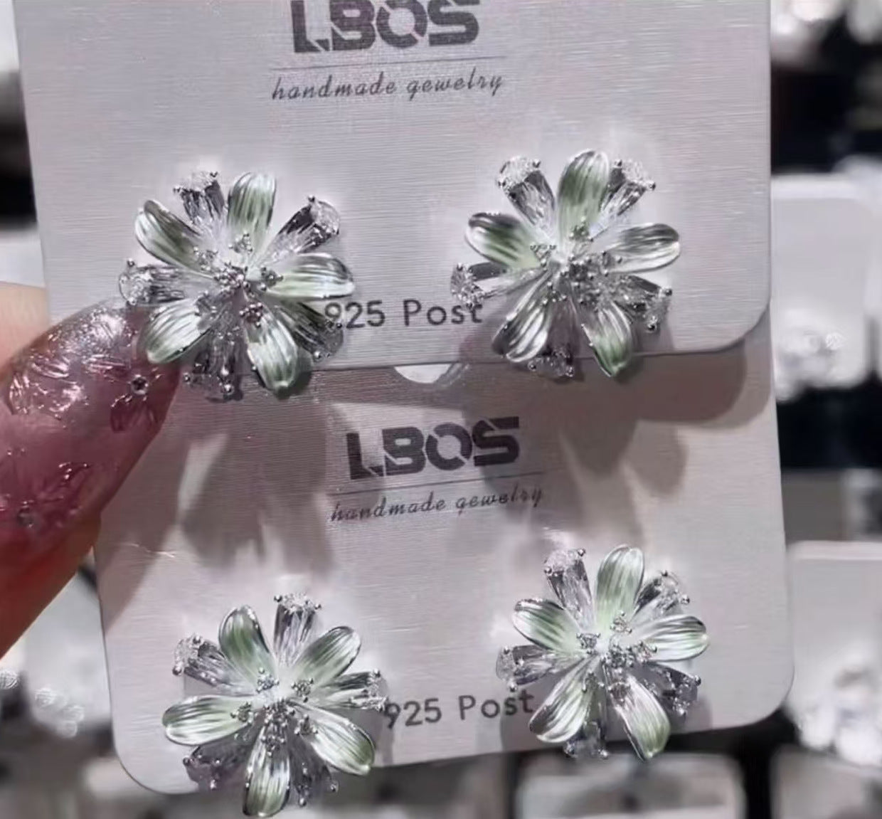 Women's Diamond Flower For Mori High-grade Simple Light Rings